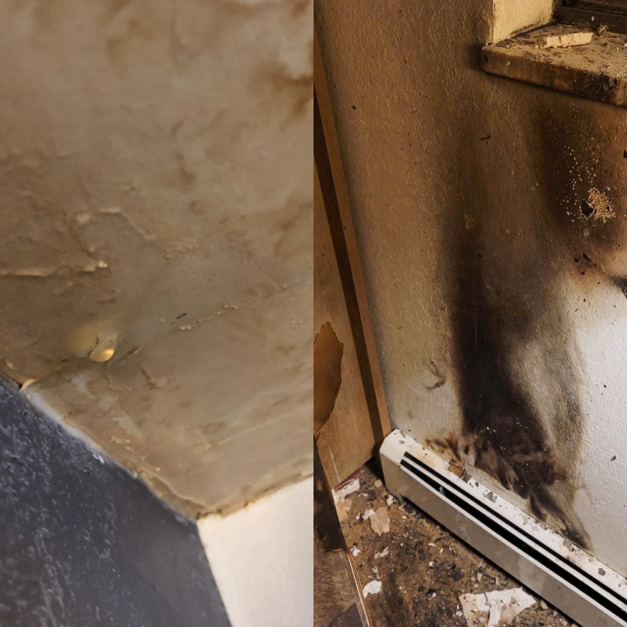 water and fire damage